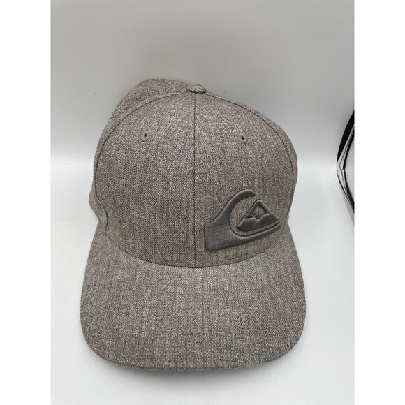 Quicksilver Hat Flex Fit One Size Fits All Gray Embroidered Logo - Picture 1 of 6